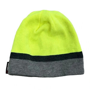 Gerry Neon Green Color Block Beanie Hat